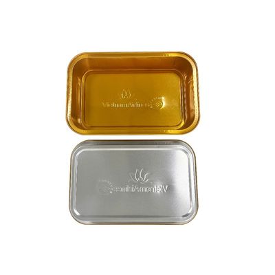 Contenant pour gâteaux en feuille d'aluminium destiné à un stockage sûr et hygiénique des desserts