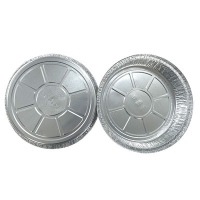 Emballage de nourriture pour animaux de compagnie Plaques rondes en papier d'aluminium Plateau jetable de nourriture