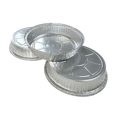 Emballage de nourriture pour animaux de compagnie Plaques rondes en papier d'aluminium Plateau jetable de nourriture