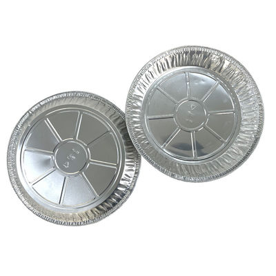 Pâtisserie en aluminium à usage unique en argent rond, parfaite pour la cuisson et la torréfaction