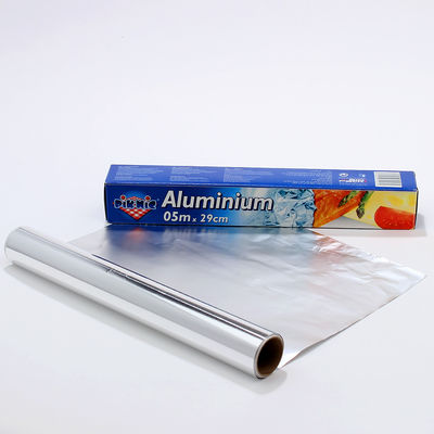 Logo personnalisé Rouleau de papier d'aluminium domestique argent 8011 pour l'emballage et la cuisson des aliments