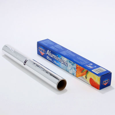 Logo personnalisé Rouleau de papier d'aluminium domestique argent 8011 pour l'emballage et la cuisson des aliments