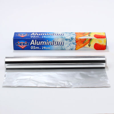 Logo personnalisé Rouleau de papier d'aluminium domestique argent 8011 pour l'emballage et la cuisson des aliments