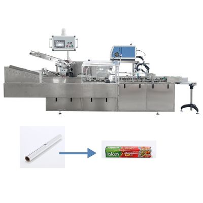 20 m3/h Consommation d'air Machine automatique d'emballage et de cartonnage de rouleaux en feuille d'aluminium