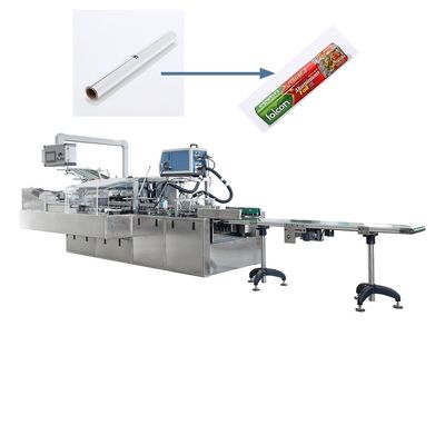 20 m3/h Consommation d'air Machine automatique d'emballage et de cartonnage de rouleaux en feuille d'aluminium