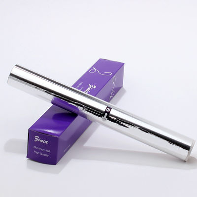Longueur personnalisée argent doux forme facile de qualité alimentaire papier de papier de boulangerie papier d'aluminium pour le ménage rouleaux