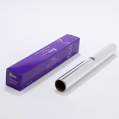 Longueur personnalisée argent doux forme facile de qualité alimentaire papier de papier de boulangerie papier d'aluminium pour le ménage rouleaux
