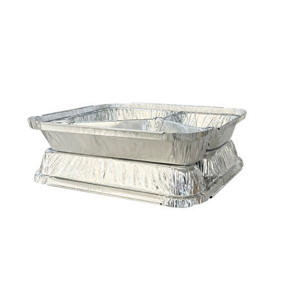 Emballage en aluminium à emporter Boîte à lunch avec contenant jetable 3 compartiments personnalisé