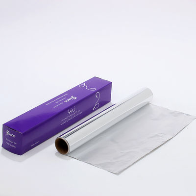 Longueur personnalisée argent doux forme facile de qualité alimentaire papier de papier de boulangerie papier d'aluminium pour le ménage rouleaux