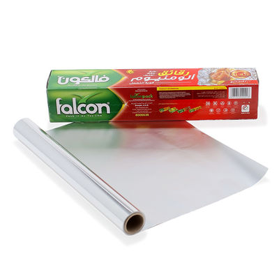 Folie d'aluminium de cuisine à usage lourd 8011 en argent, rouleau de feuille de cuisson alimentaire avec coupe-glisse