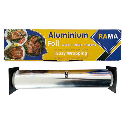 Surface lubrifiée 18 microns papier à rouleaux en feuille d'aluminium pour emballage alimentaire sur mesure