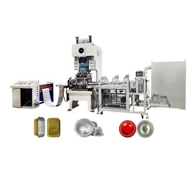 Machine automatique de fabrication de plateaux de capsules en aluminium jetables pour conteneurs alimentaires