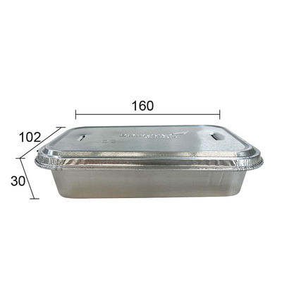 Commande personnalisée en papier d'aluminium à emporter