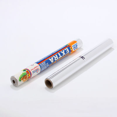 Cuisine Ruloir de feuille d'aluminium de largeur personnalisée avec film plastique et surface lubrifiée