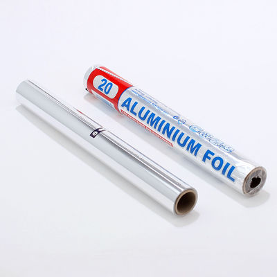 Cuisine Ruloir de feuille d'aluminium de largeur personnalisée avec film plastique et surface lubrifiée