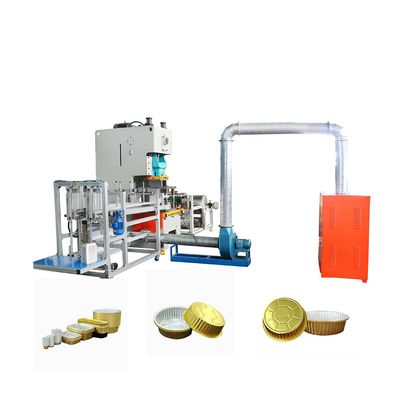 Machine professionnelle de fabrication automatique de conteneurs en papier d'aluminium pour boîte à lunch à emporter