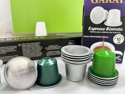 Aliments Capsule de café en aluminium Nespresso Capsule vide compatible pour la conservation