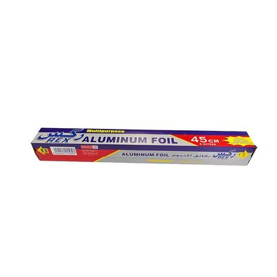Cuisine personnalisée Longueur 8011 Foil d'aluminium ménager papier d'emballage rouleau Logo personnalisé