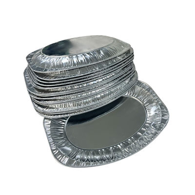 Grand récipient de torréfaction de qualité alimentaire à usage unique en aluminium ovale plateau de dinde pour BBQ