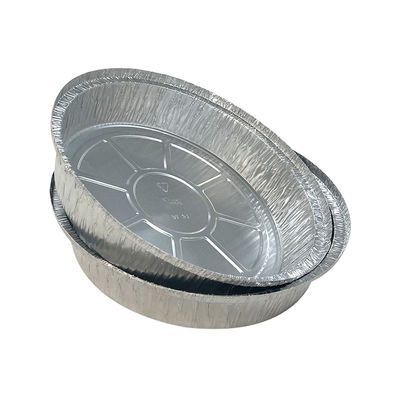 9 pouces rondes en feuille de pizza casserole contenant en feuille d'aluminium plateau pour la torréfaction des aliments