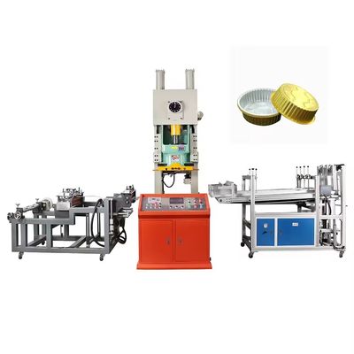 Machine de fabrication de conteneurs en feuille d'aluminium automatique