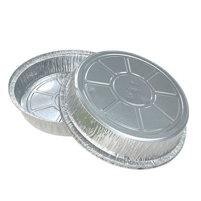 9 pouces rondes en feuille de pizza casserole contenant en feuille d'aluminium plateau pour la torréfaction des aliments