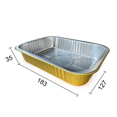 Emballage alimentaire jetable en aluminium pour cuisson et emballage pratiques