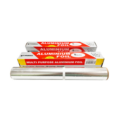 30 microns papier en rouleau en feuille d'aluminium 10m avec surface lubrifiée pour emballage alimentaire