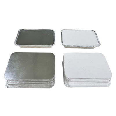 Contenants alimentaires en aluminium en feuille rectangulaire à emporter pour plateaux de boulangerie jetables