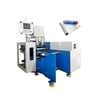 Machine automatique de repassage de lames jumbo en papier d'aluminium sans démarrage par adhésif