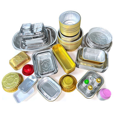 Boîte d'emballage alimentaire en papier d'aluminium de petite taille, plateau pour le contrôle des portions et la fraîcheur