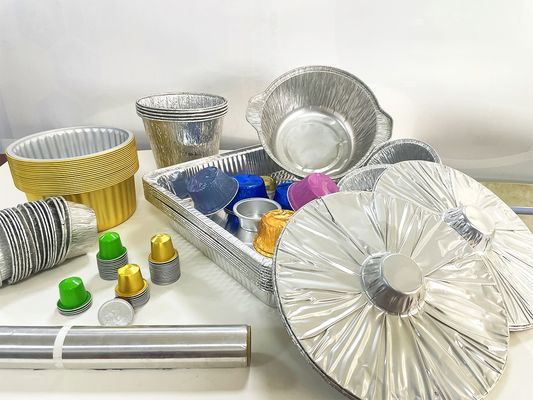 Boîte d'emballage alimentaire en papier d'aluminium de petite taille, plateau pour le contrôle des portions et la fraîcheur