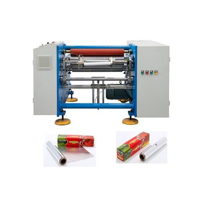 Machine de remontage de papier en silicone à rouleaux de papier en aluminium à haute performance à 2 axes