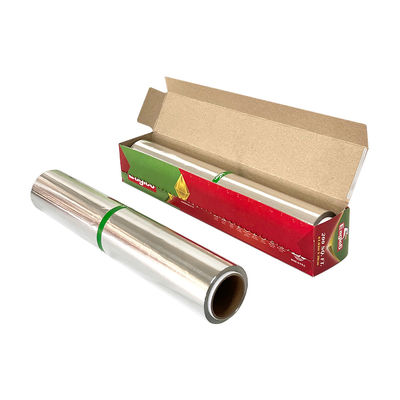 Ruloir de feuille d'aluminium de 5 à 300 m pour ménage de qualité alimentaire avec boîte de couleur personnalisée