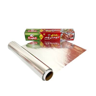 Ruloir de feuille d'aluminium de 5 à 300 m pour ménage de qualité alimentaire avec boîte de couleur personnalisée