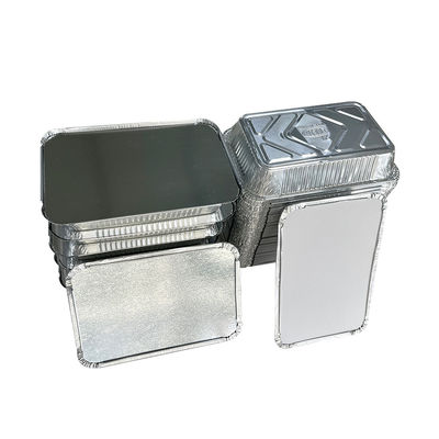 Plateaux à emporter jetables en papier d'aluminium Récipients à emporter recyclables pour les restaurants