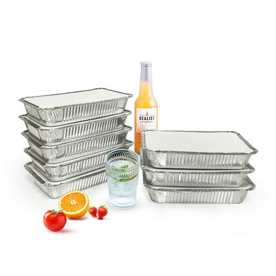 Couvercle en carton, en argent, en papier d'aluminium, boîte à lunch pour le stockage et le ramassage des aliments