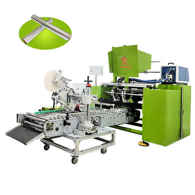 Machine de découpe à rouleaux en feuille d'aluminium à 4 arbres avec fonction de remontage automatique