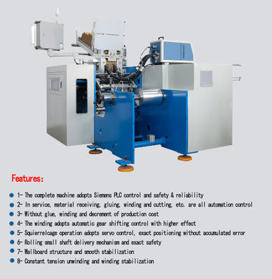 Machine automatique de remontage de feuille d'aluminium de 2500 kg avec système de contrôle PLC Siemens